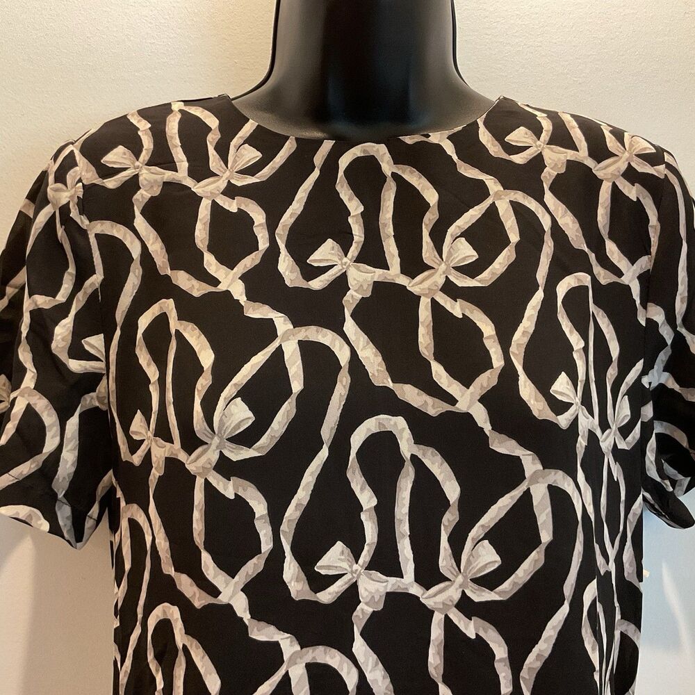 Tuckernuck Hyacinth House Bow Print Maxi Dress Black XS Rowan Style Boho NEW - Picture 3 of 11